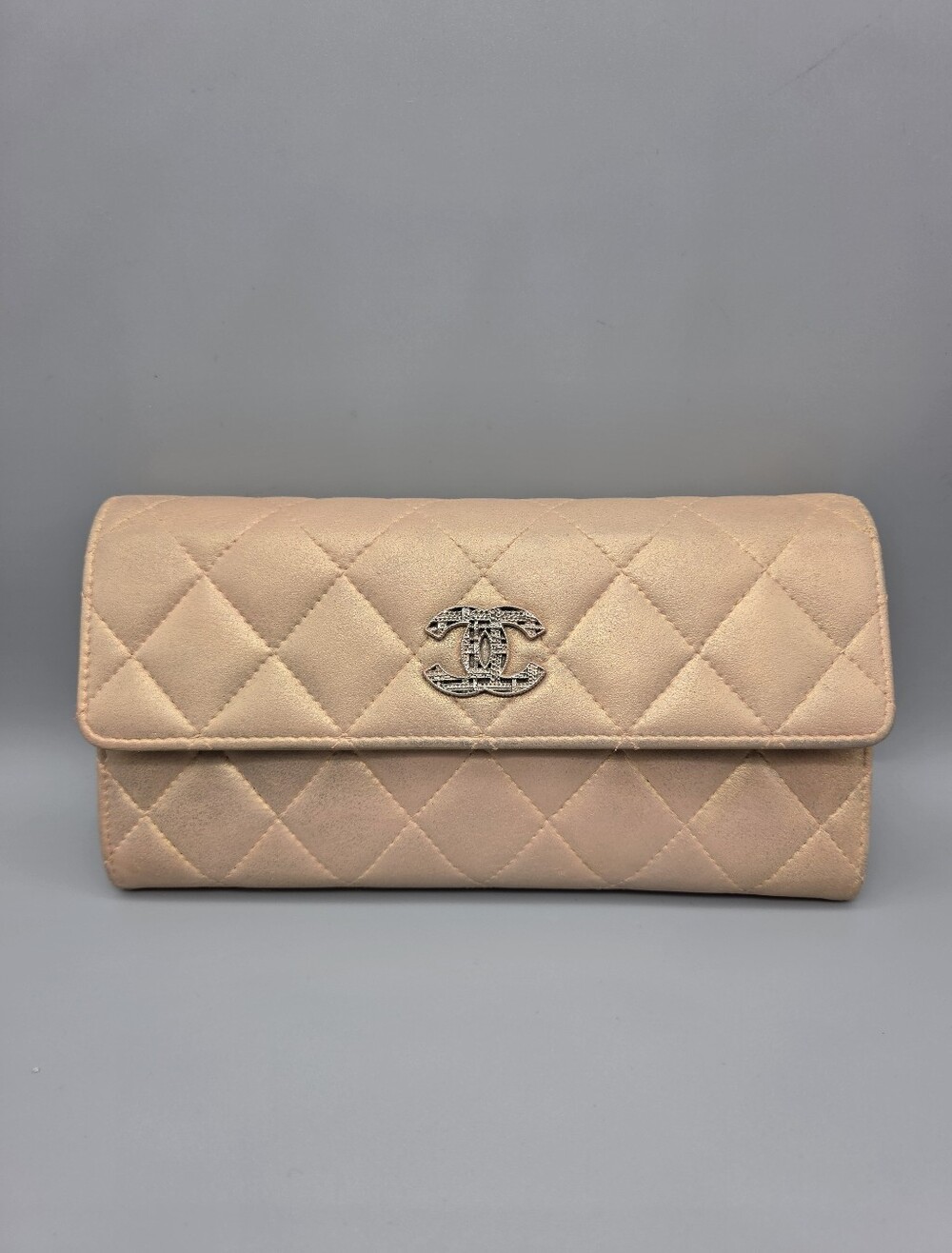 CHANEL Authentic Iridescent Wallet/Clutch
